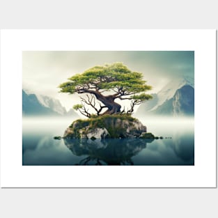 Ancient Tree Of Life Peaceful Nature Fantasy World Harmony Imagination Posters and Art